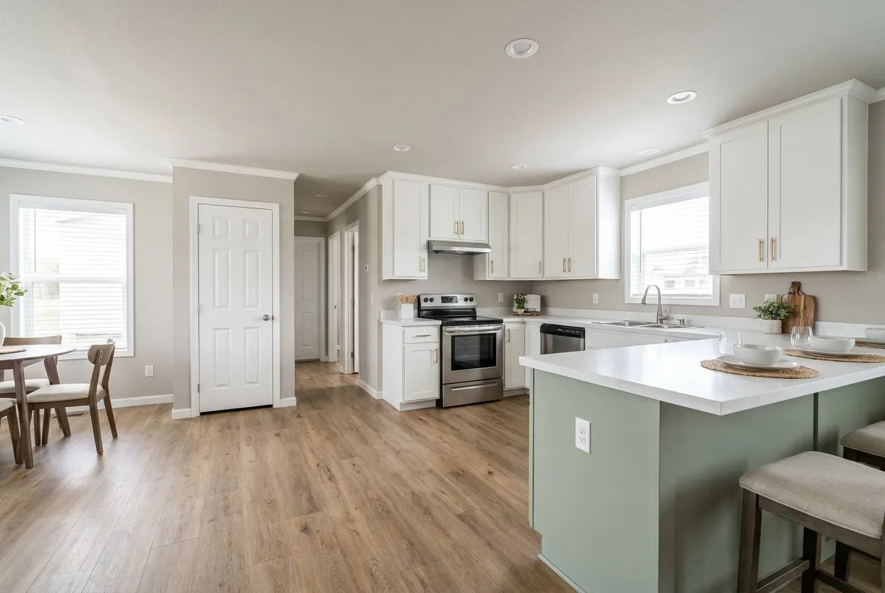 Illustration of the kitchen in the Ascent 14612K (finishes and options may vary)