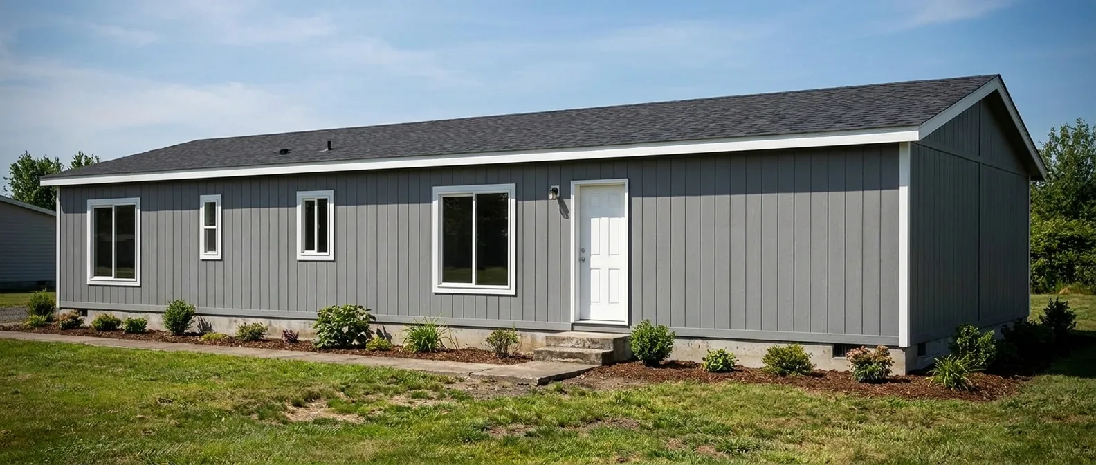 Illustration of the Sandpointe 14662A exterior (colours and options may vary)