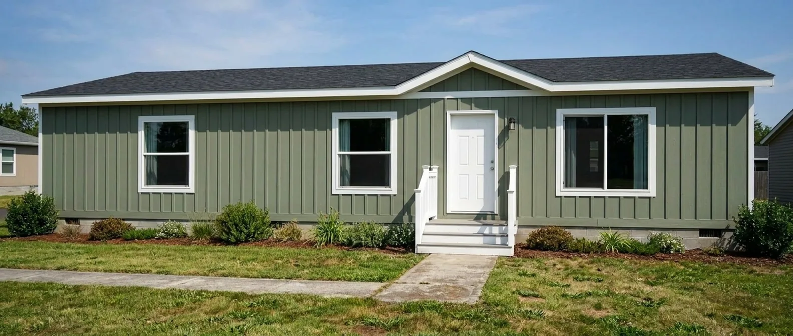 Illustration of the Sandpointe 28482A exterior (colours and options may vary)