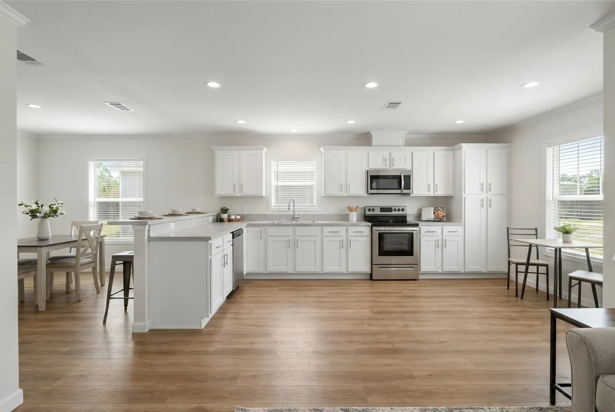 Illustration of the kitchen in the Wilson 28714A (finishes and options may vary)